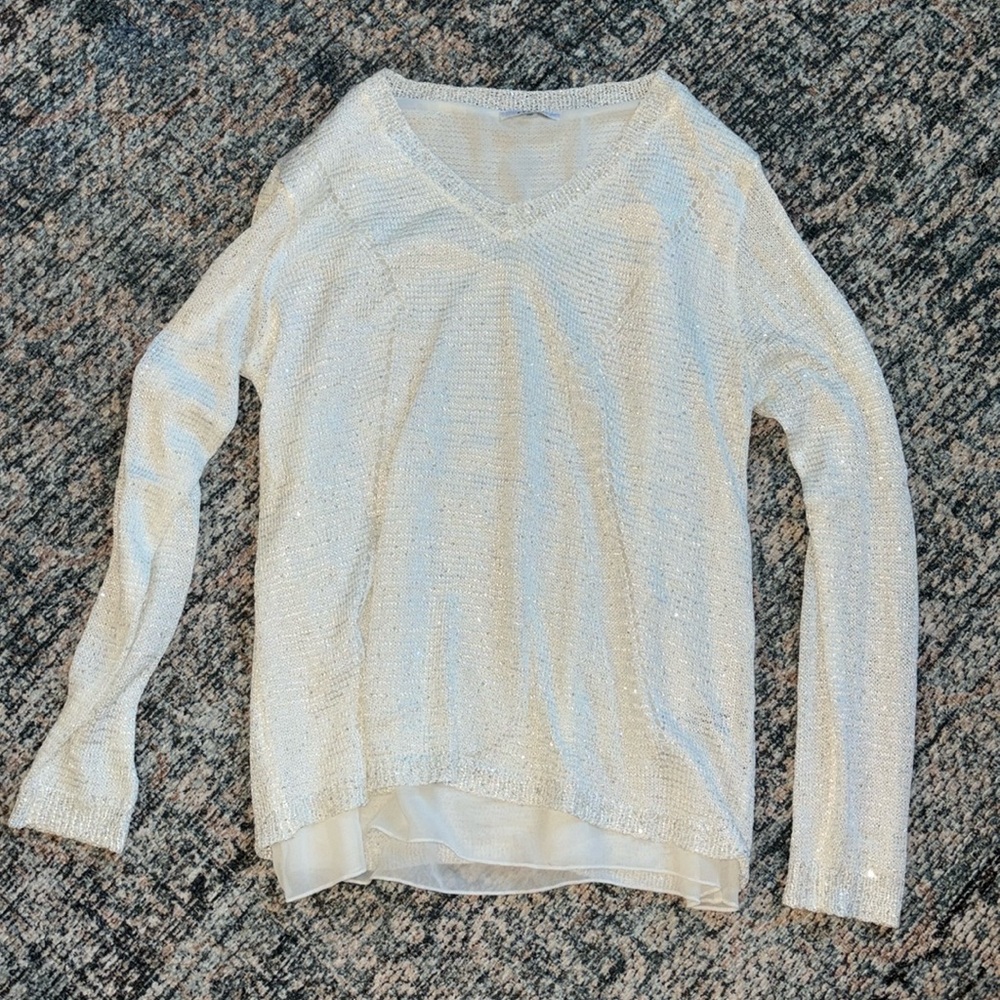 Soon I shined white sweater
